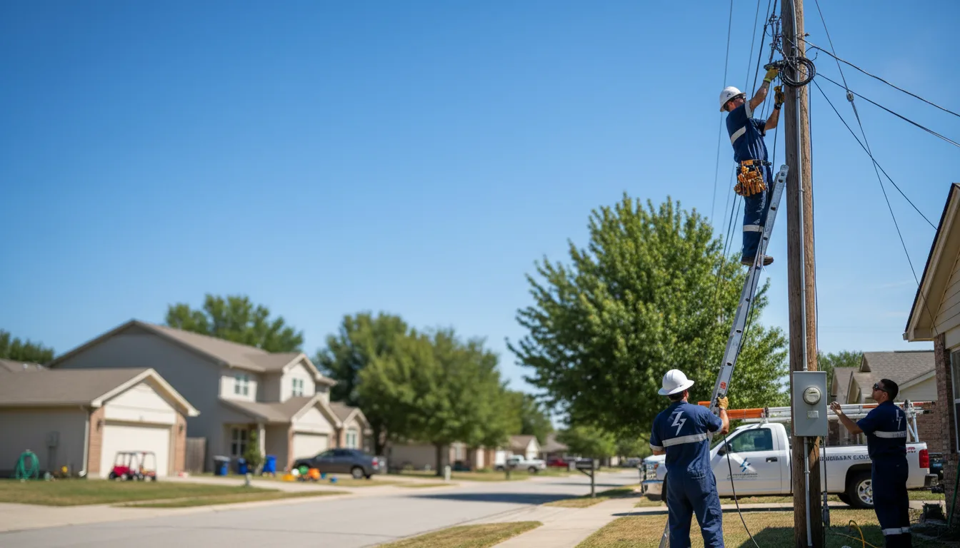 Residential electrician providing installation services in Wasco, IL